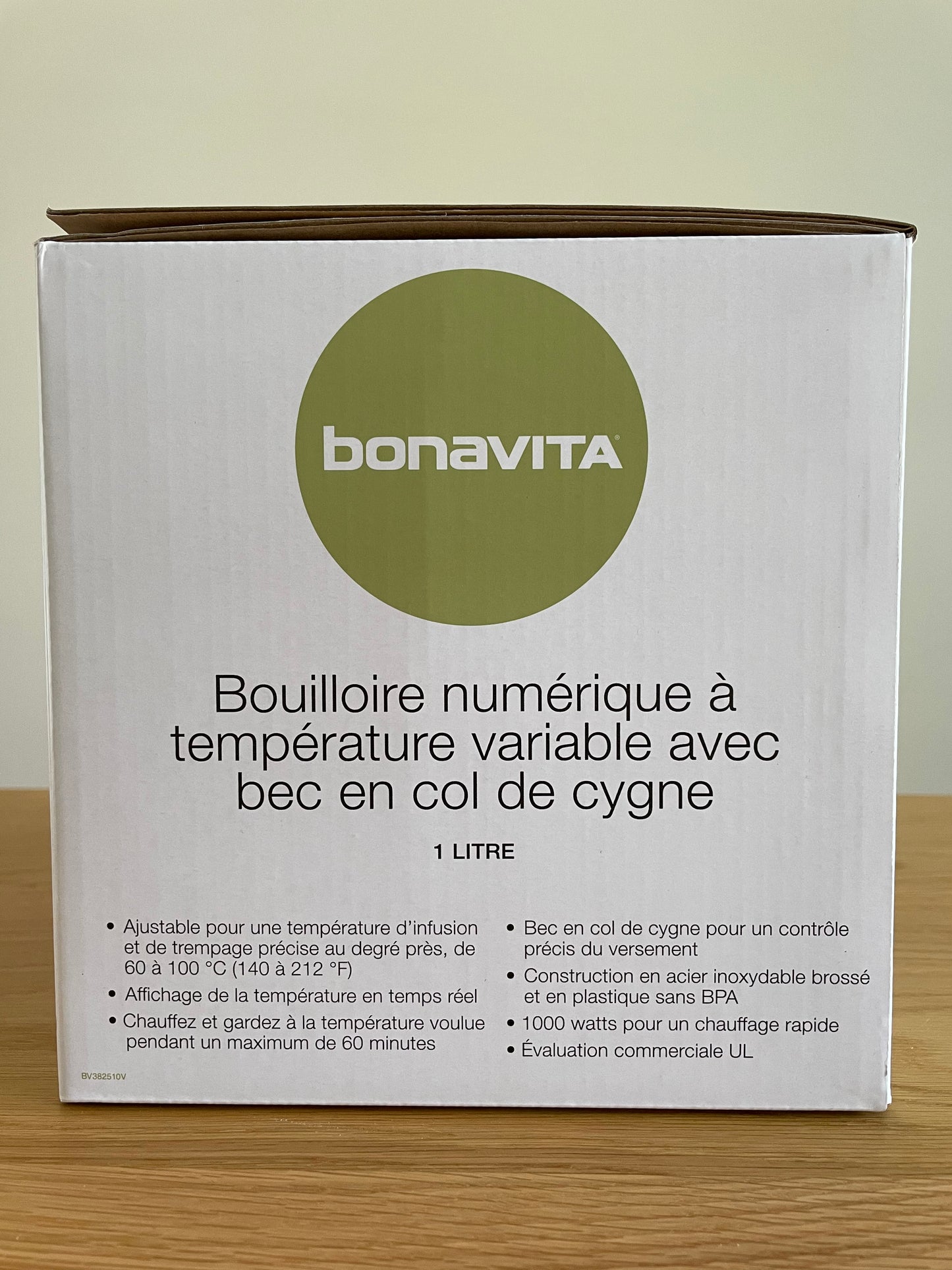 Bouilloire à température variable Bonavita 1L