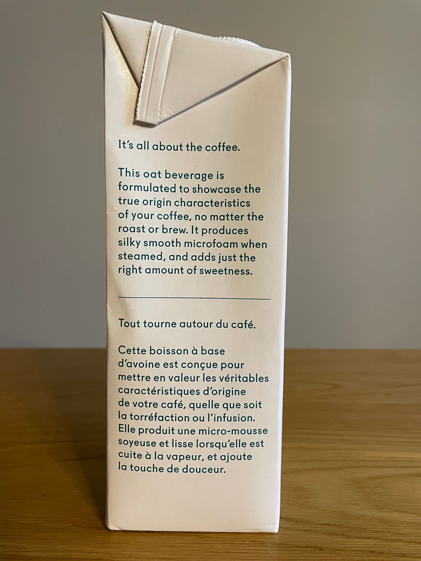 Lait d’Avoine « Barista »Minor Figures Oat milk