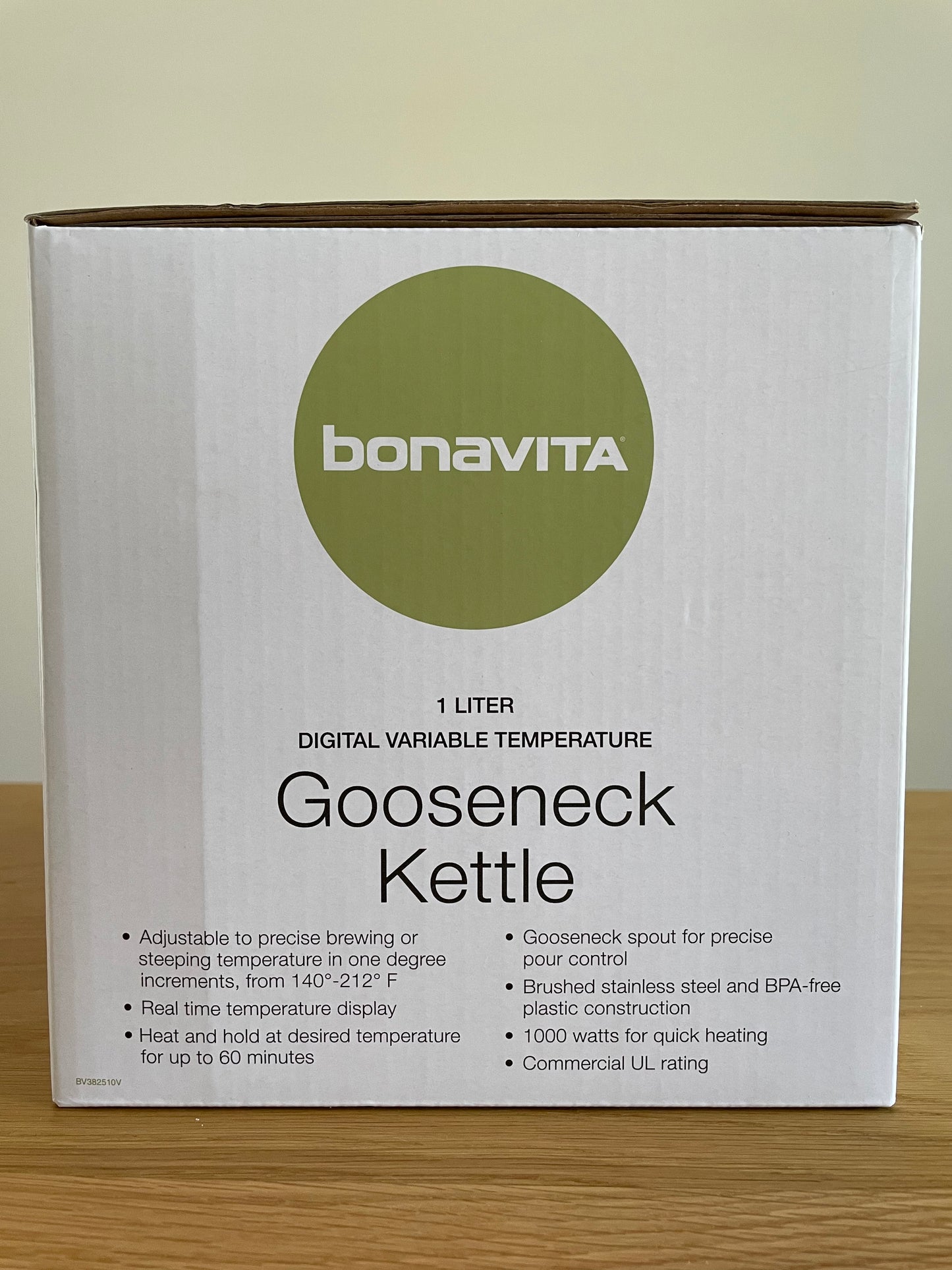 Bonavita 1L Bouilloire numérique variable sans fil- cordless variable temperature kettle